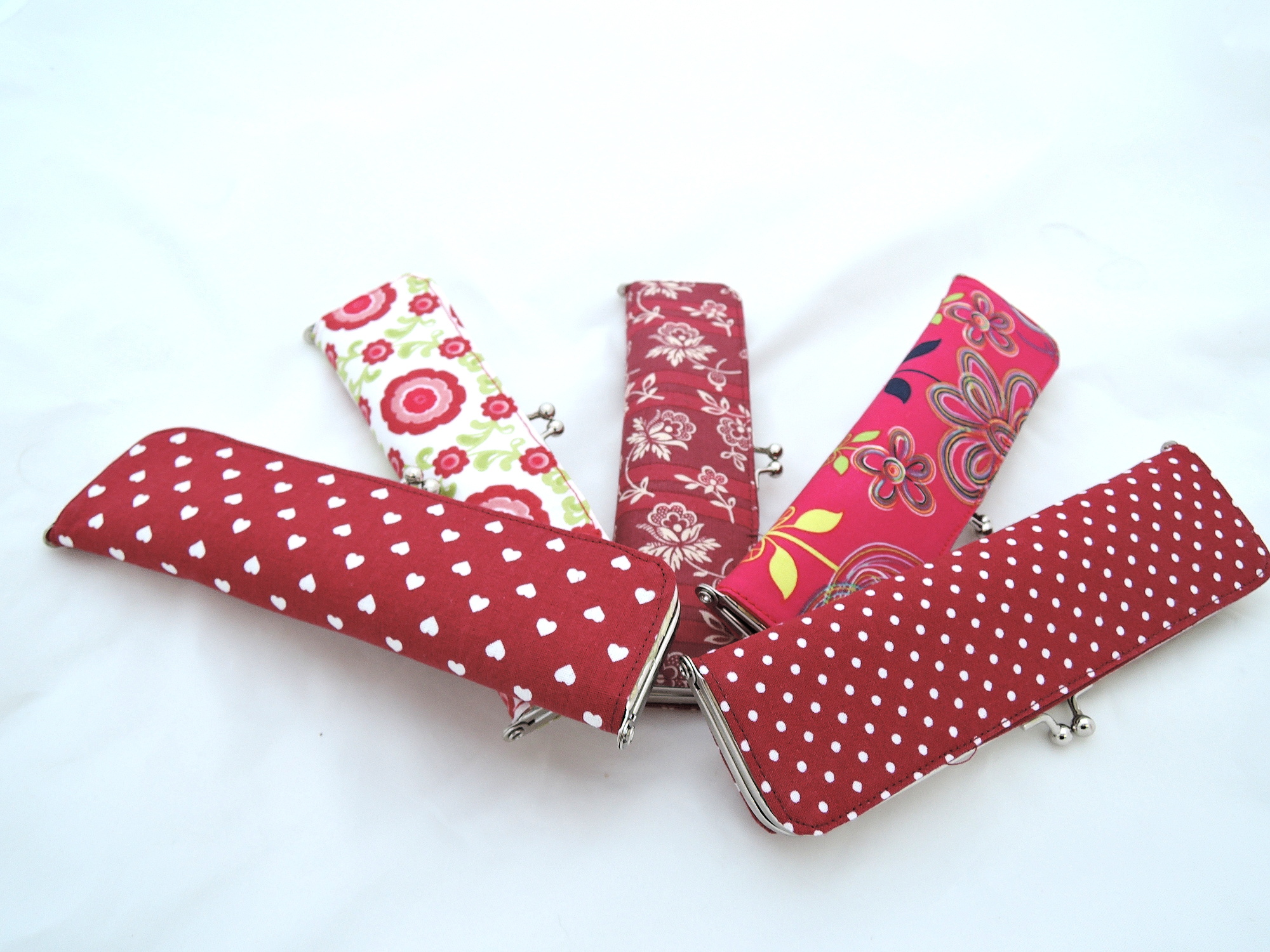 Pouzdro na tužky - modré kytičky