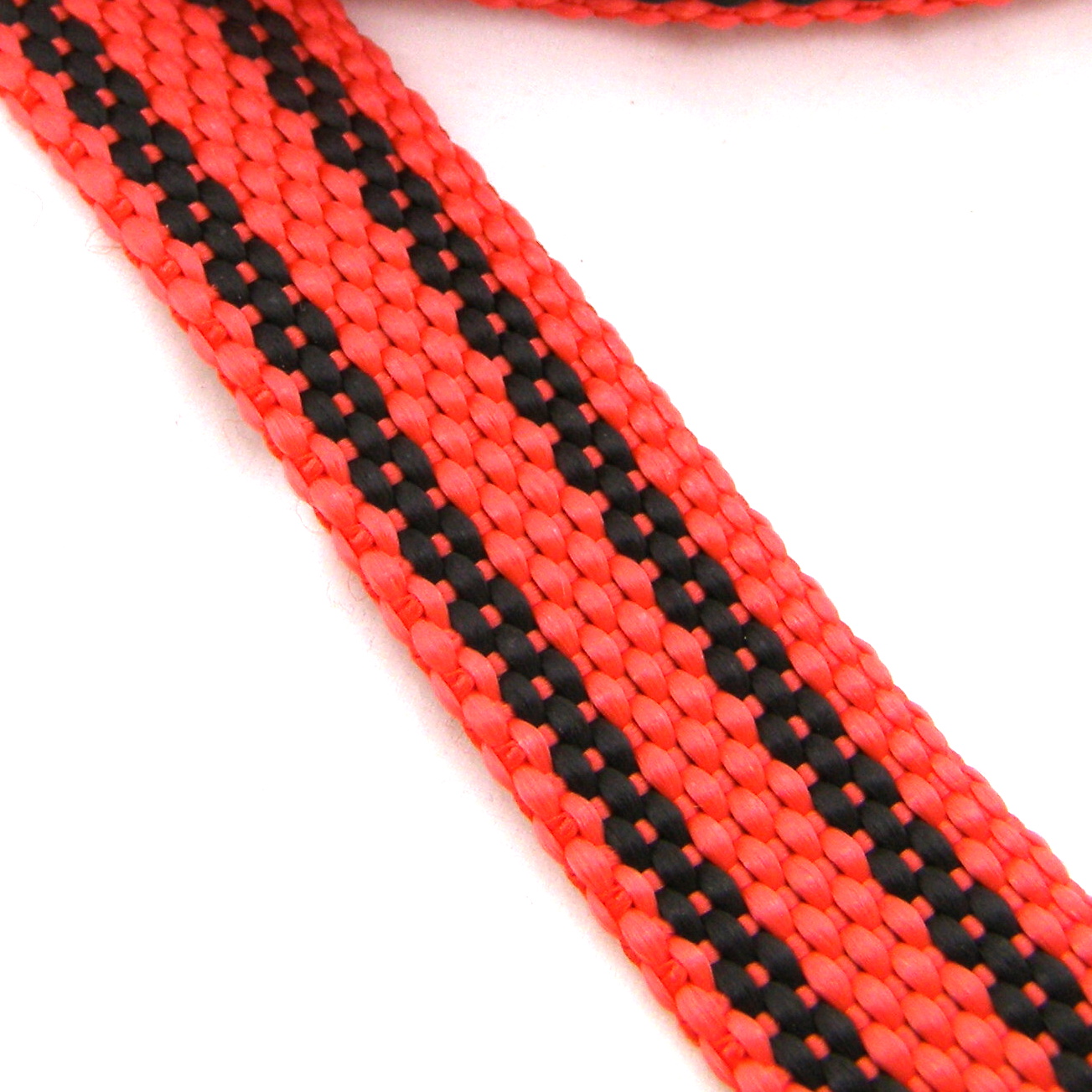 Popruh na vodítka 20 mm červeno černý