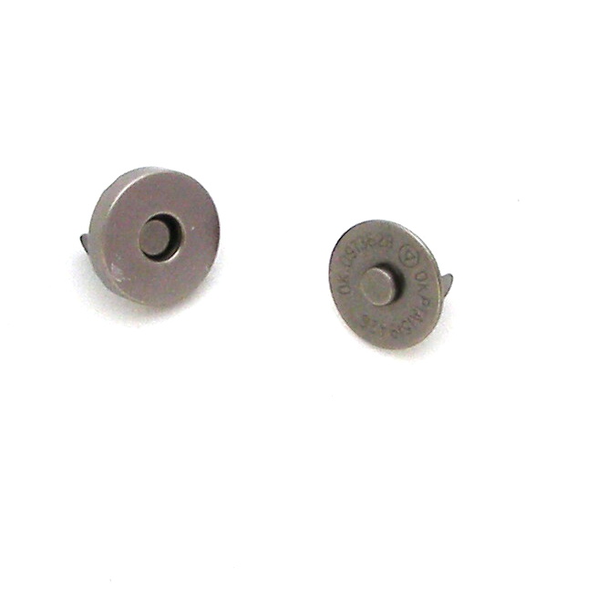 Magnetický buldok - 14 mm černý nikl sada 10 kusů