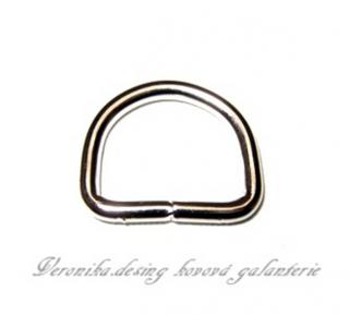 Polokroužek svařený 20 mm nikl  