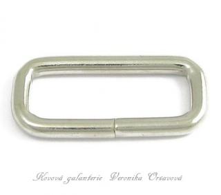 Galanterní vsuvka 30 mm nikl nízká