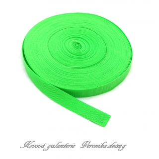 Popruh POP 3 cm - zářivě zelená